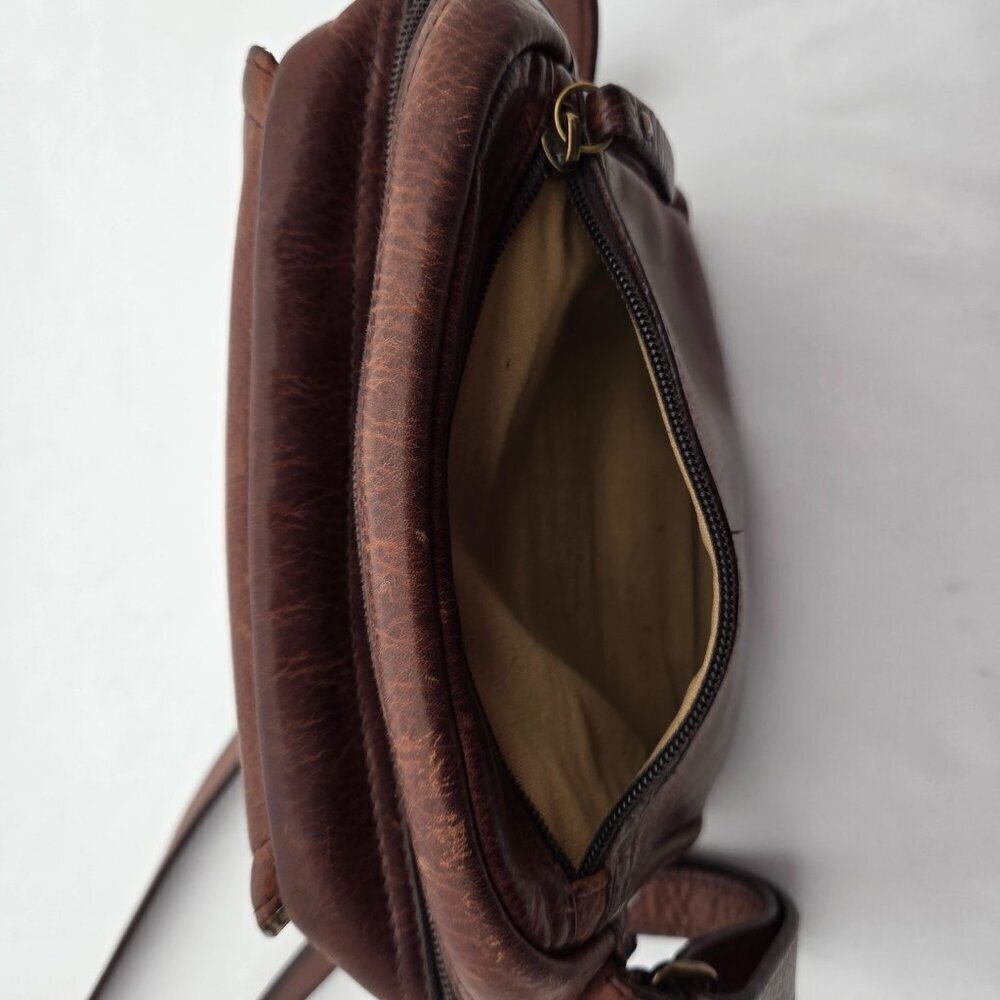 Vintage Duluth Trading Co. Leather Organizer Crossbody Bag - Picture 12 of 16